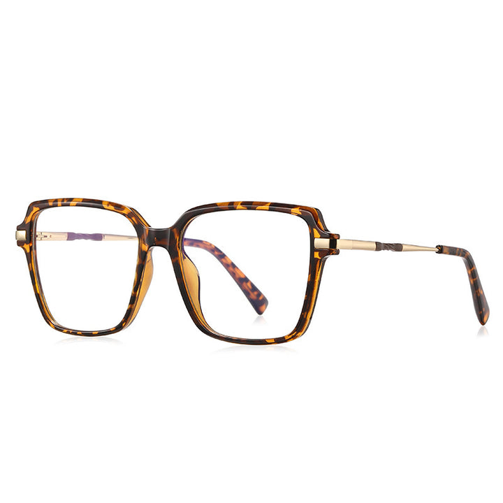 Women's Fashion Anti-blue Light Fashion Large Rim Optical Glasses