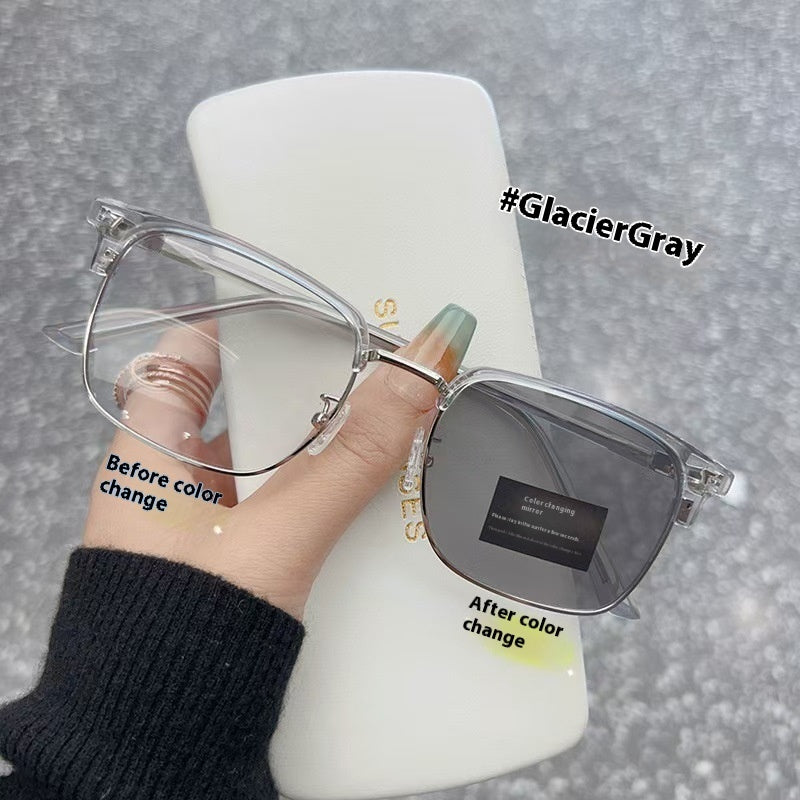 Korean Version HD Eye Protection Anti-Blue Ray Plain Glasses