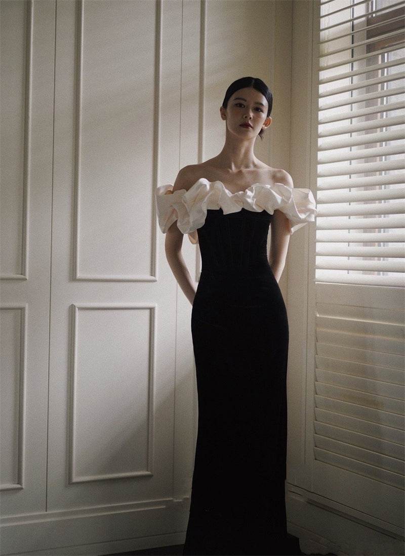 French Satin Bridal Dress