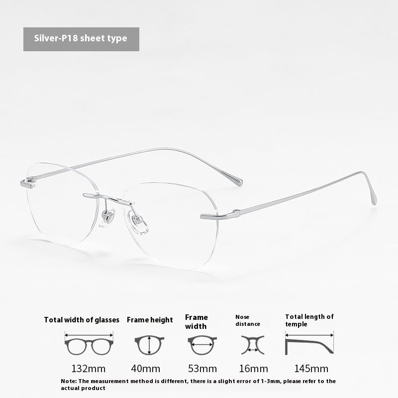 Fashion Graceful Personality Frameless Glasses Women