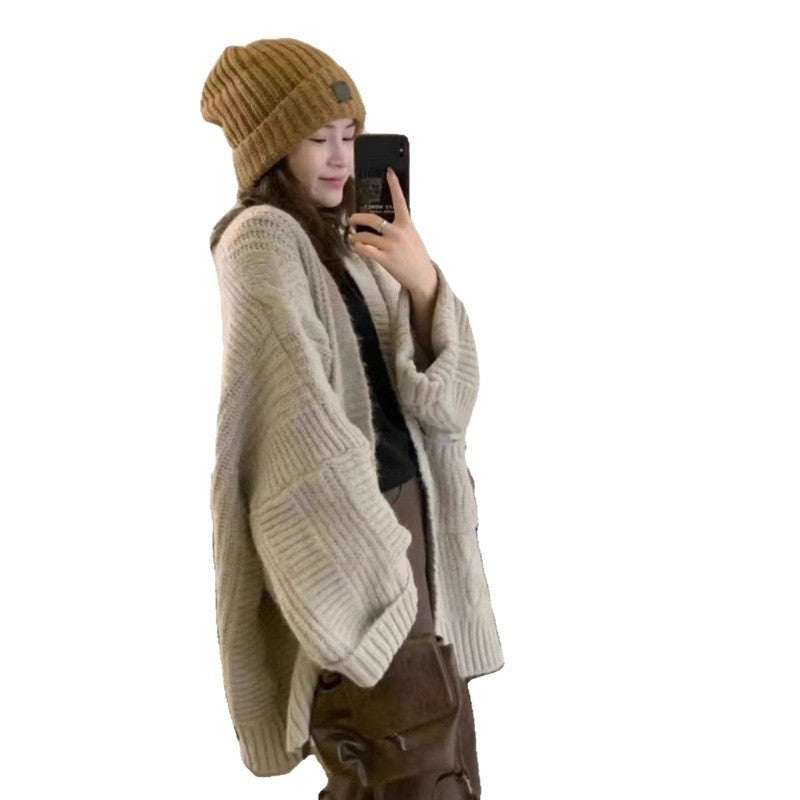 Loose Sweater Cardigan Coat For Women