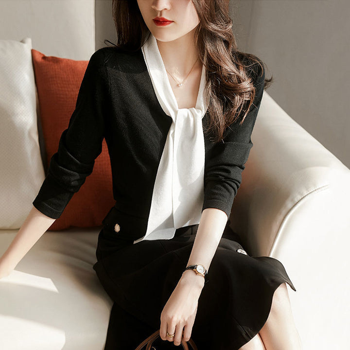 Early Autumn Fashionable Stylish V-neck Sweater