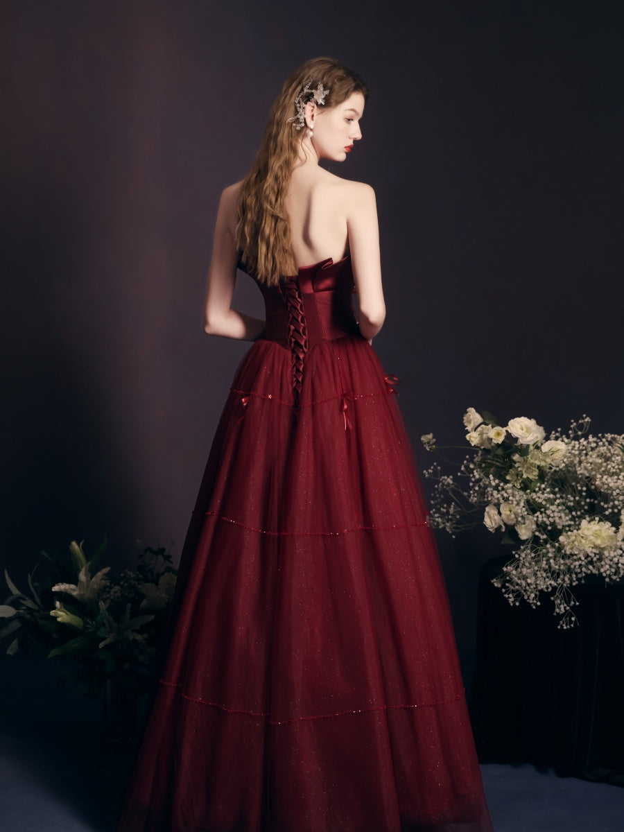 Luxury Red Evening Dress