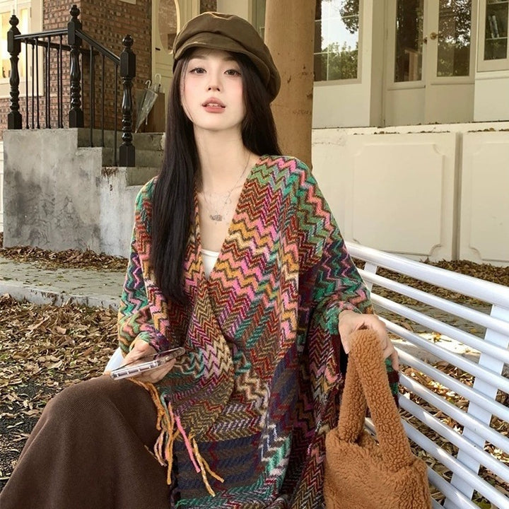 Cozy Thickened Tassel Wrap