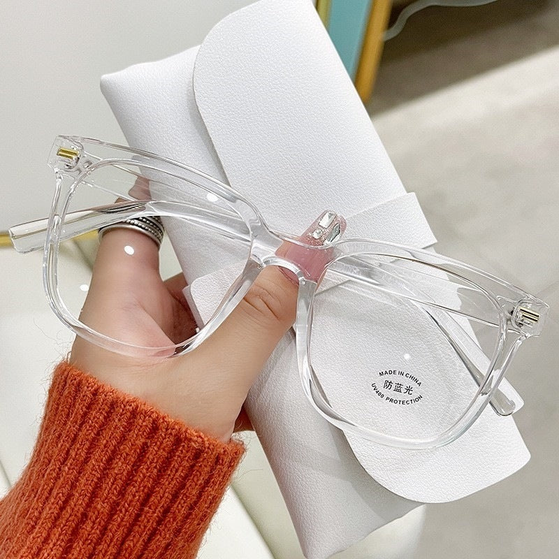 Anti-blue Light Glasses Fashion Large Rim Myopia Glasses