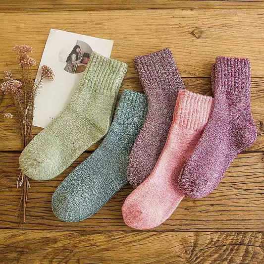 Women's Thickened Thermal Middle Tube Wool Socks