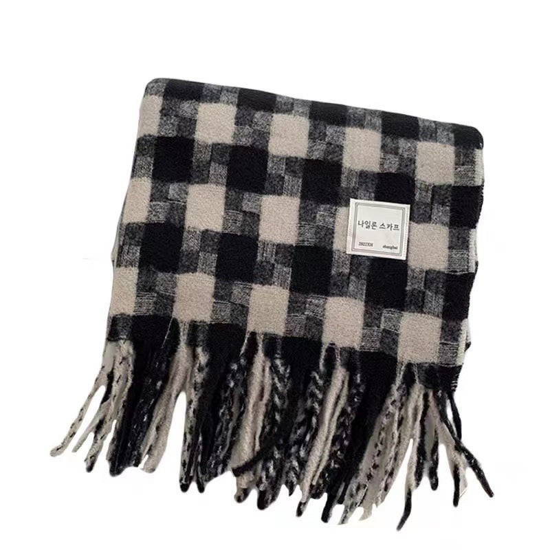 Fashionable All-match Plaid New Scarf For Women