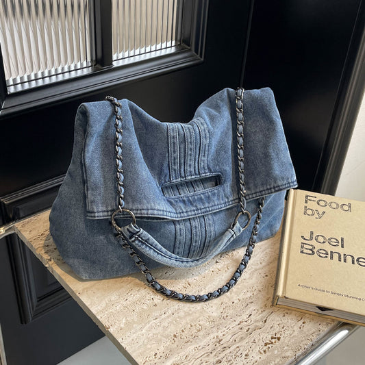 Denim Fashion Simple Shoulder Messenger Bag