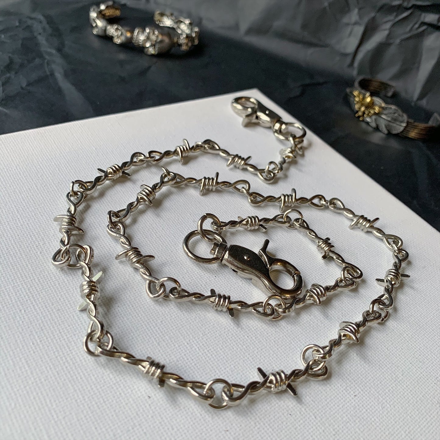 Ins Thorns And Thorns Cold Metal Dark Style Hip Hop Phants Zipper