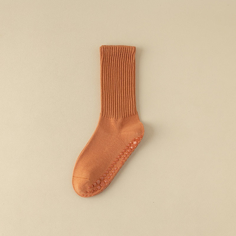 Women's Pilates Mid-calf Silicone Non-slip Yoga Socks