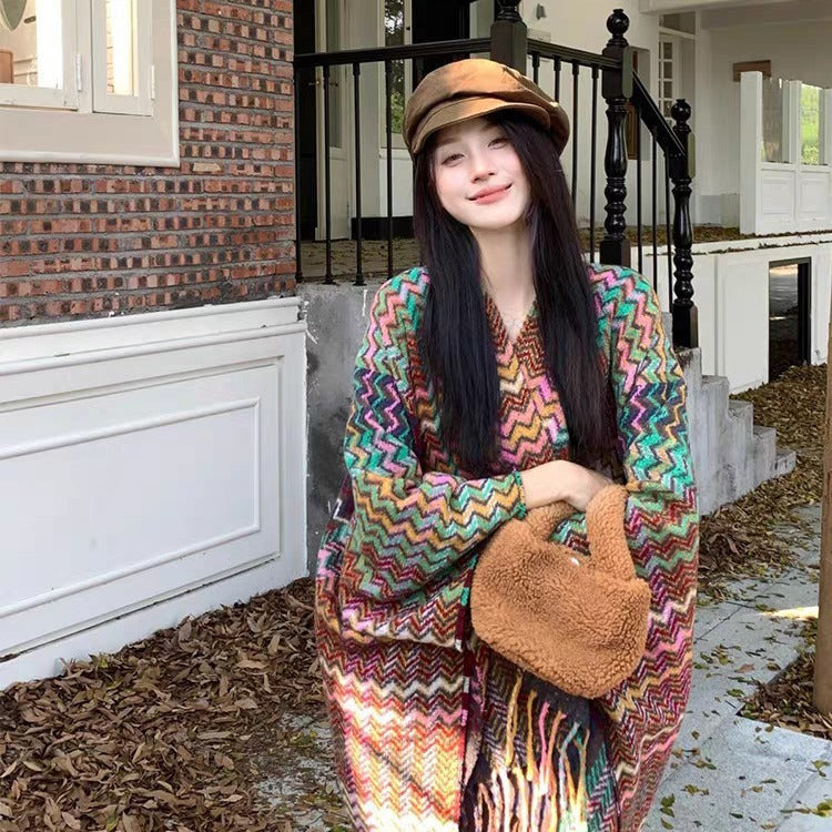 Cozy Thickened Tassel Wrap