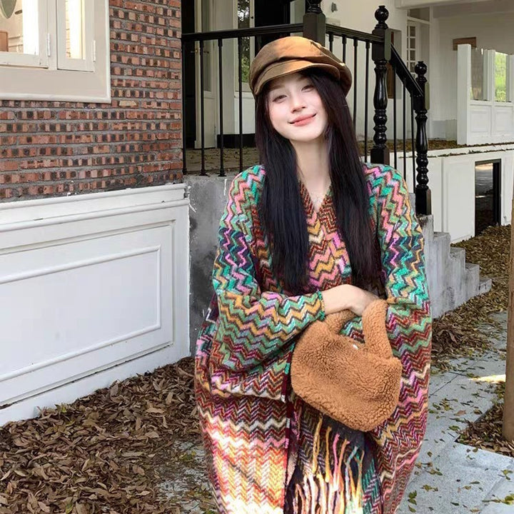 Cozy Thickened Tassel Wrap