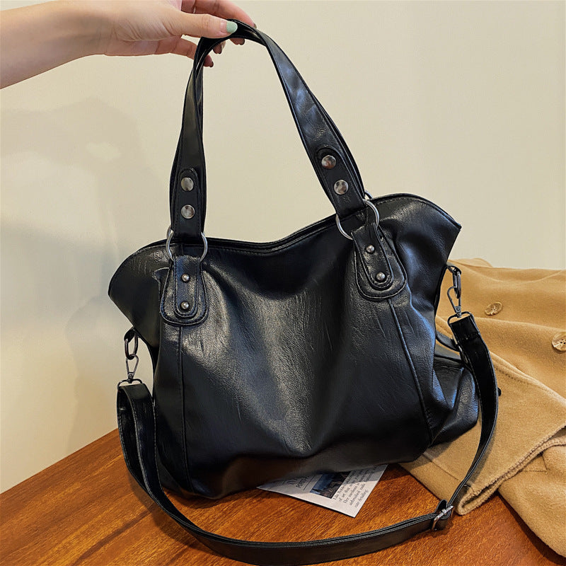Casual Crossbody Bucket Tote