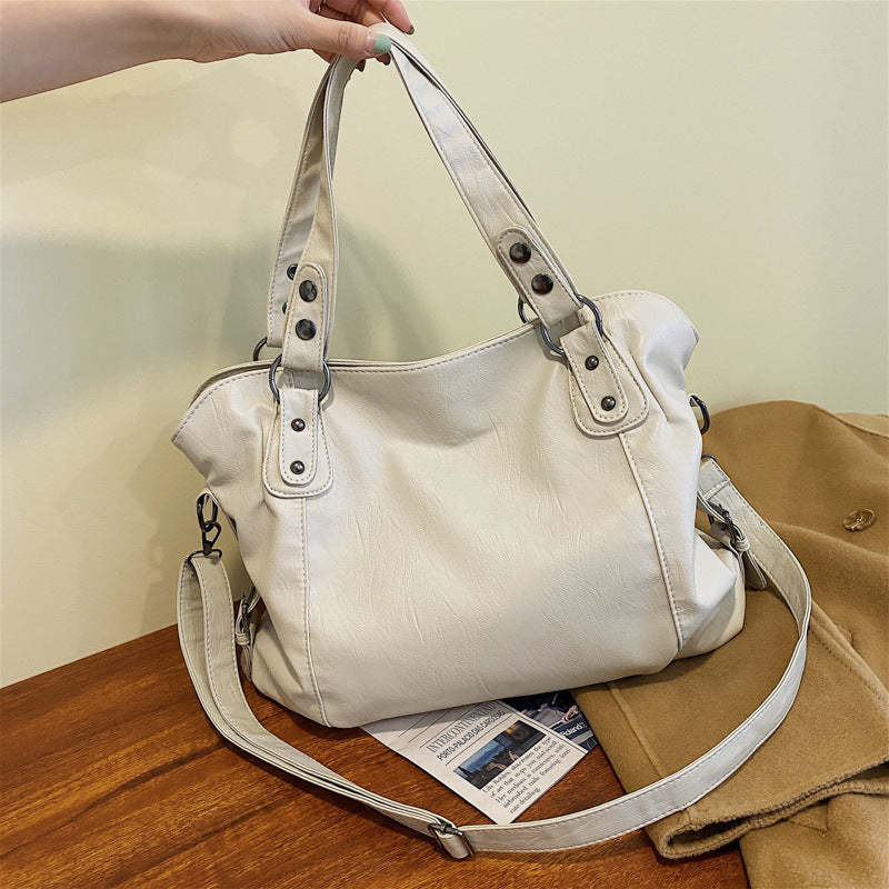 Casual Crossbody Bucket Tote