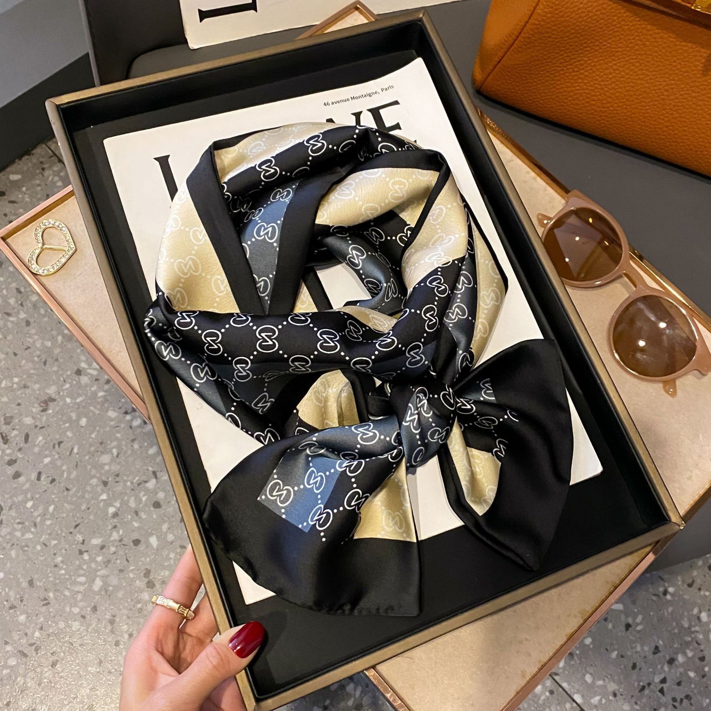 Fashion Silk High-grade Shawl Scarf