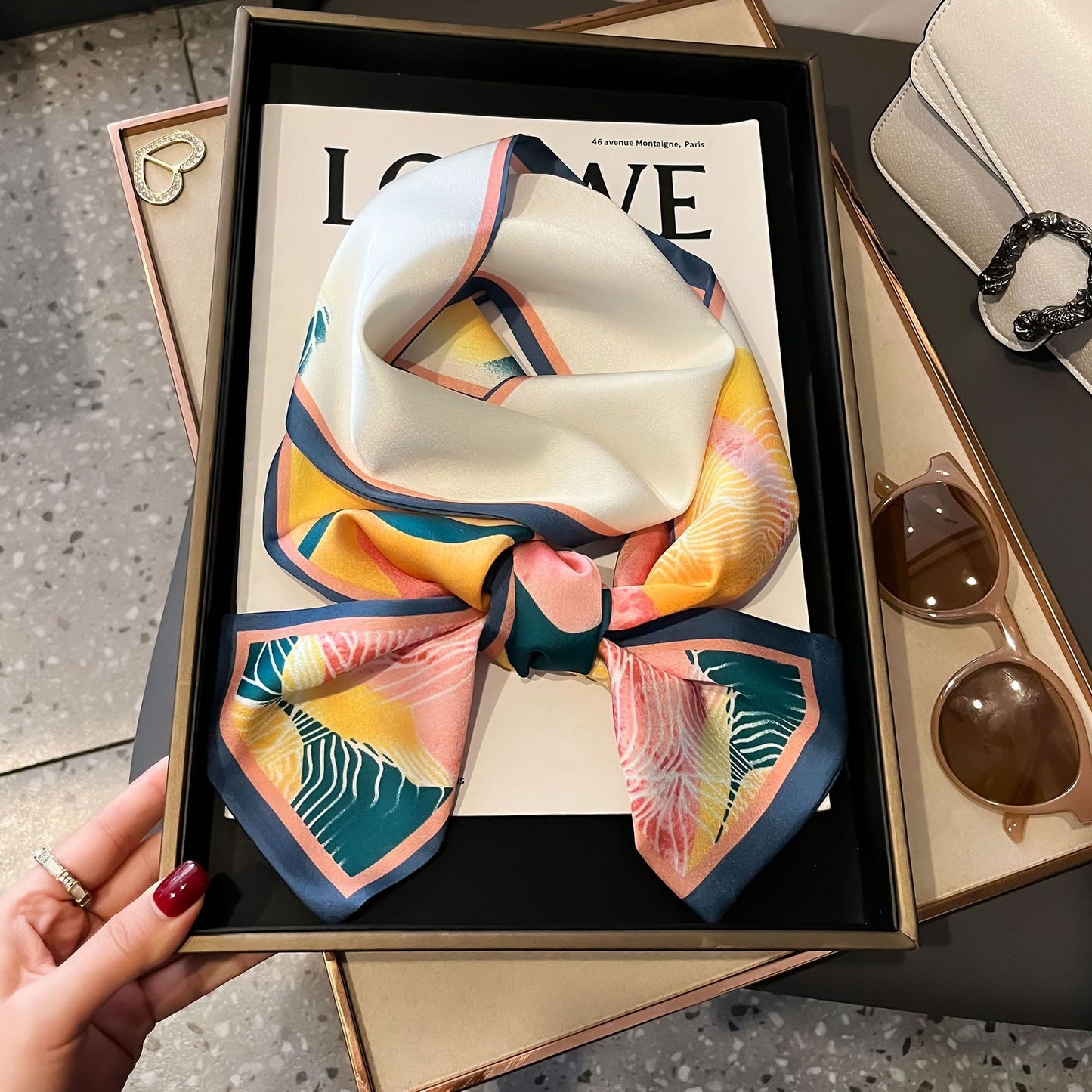 Fashion Silk High-grade Shawl Scarf