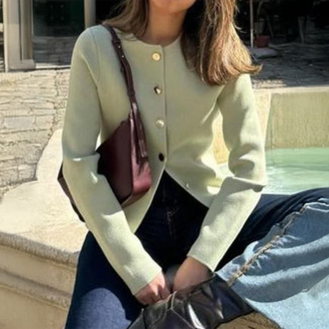 Leisure Minimalist Long Sleeve Button Base Shirt
