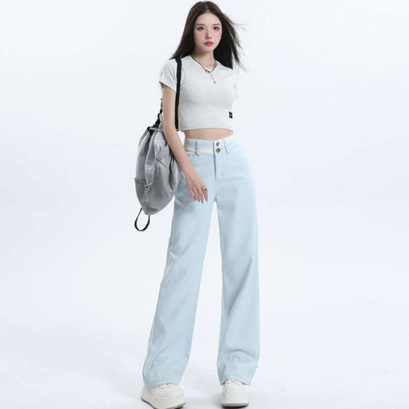 Women's All-match Casual Straight-leg Wide-leg Jeans