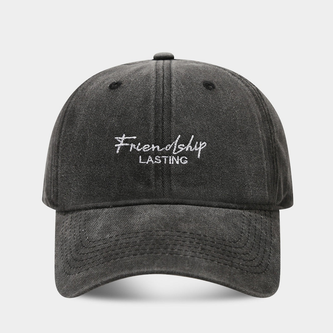 Soft Top Show Face A Little Retro Distressed Peaked Cap Couple