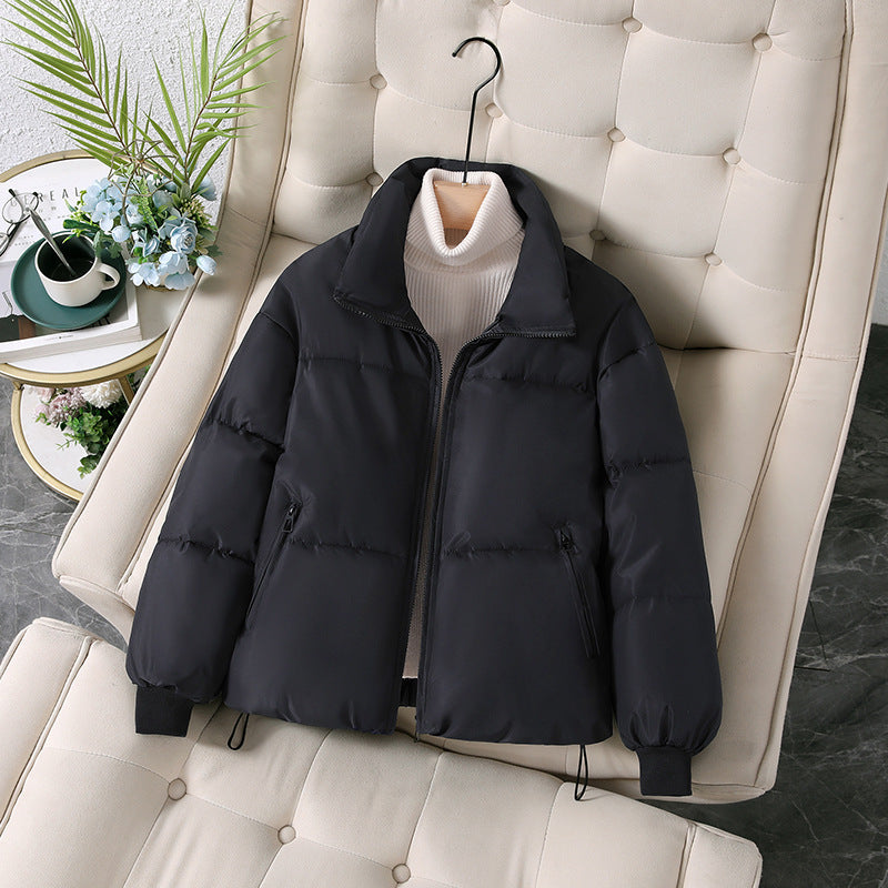 Thickened Cotton Clothing Cotton Coat Women's Korean-style Loose Lapel