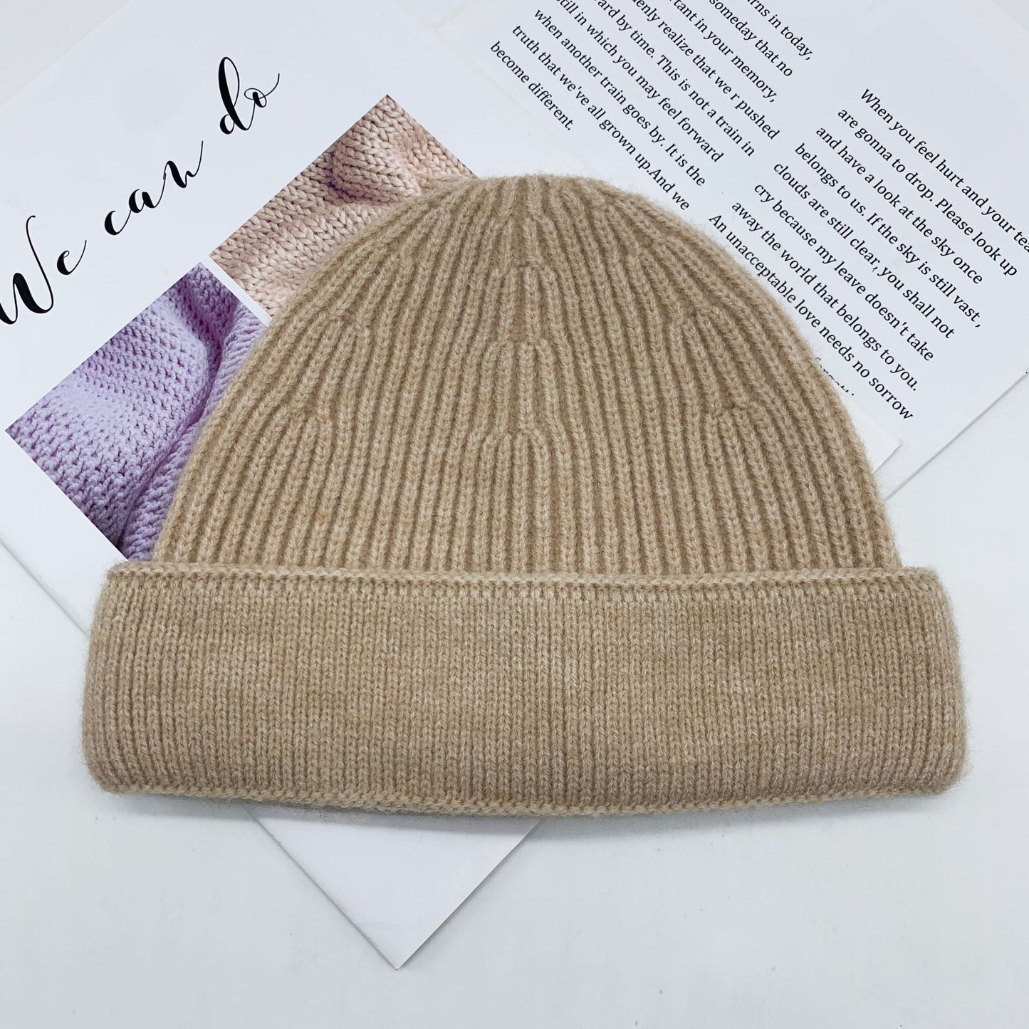 Women's Winter Personalized Big Head Circumference Warm Wool Hat