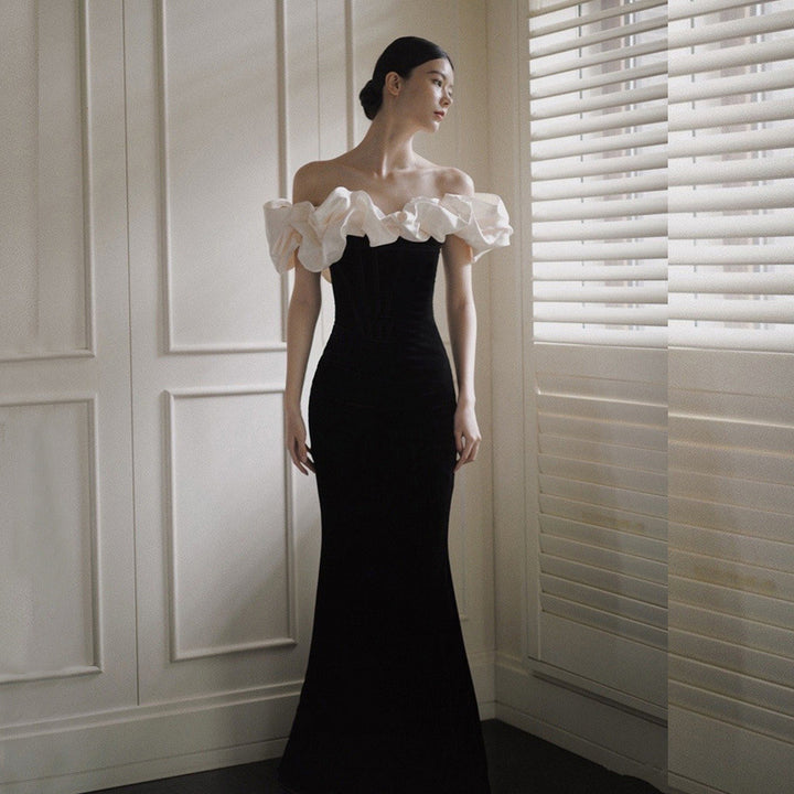French Satin Bridal Dress