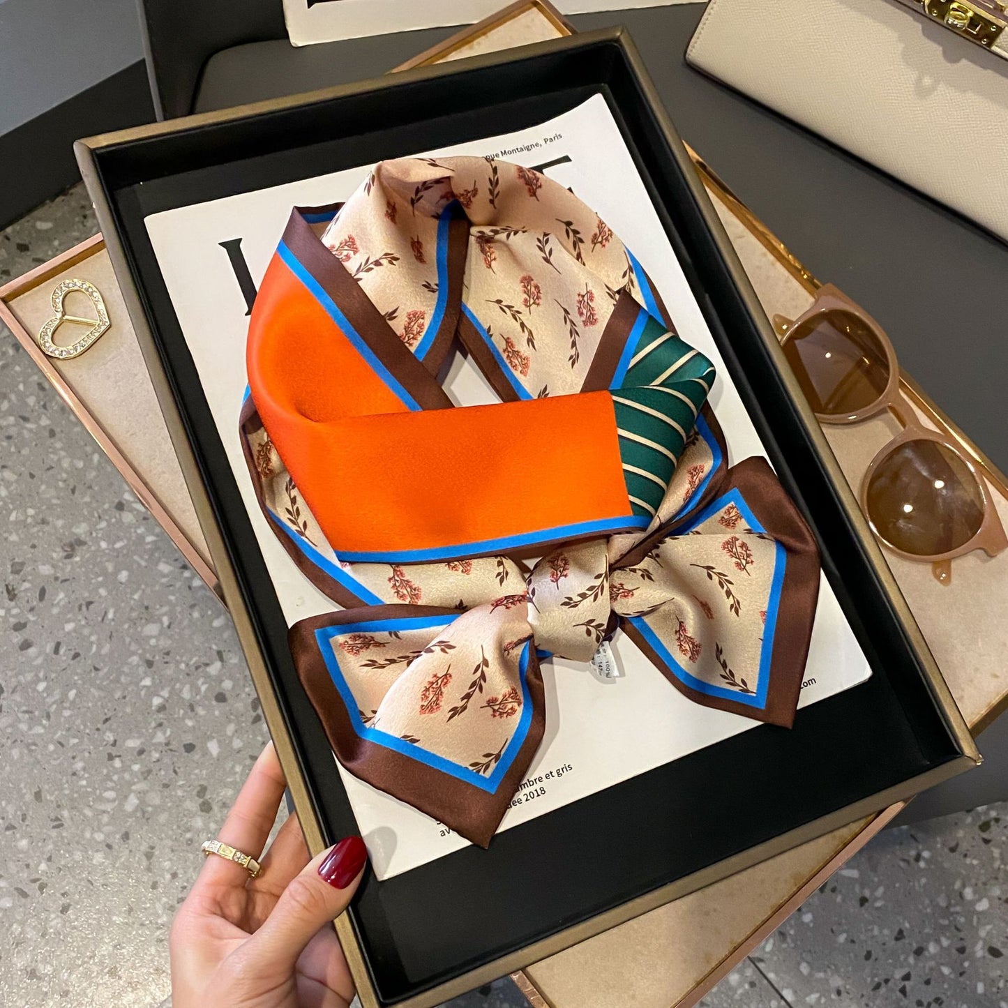 Fashion Silk High-grade Shawl Scarf