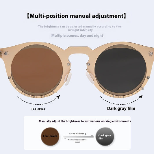 Rotating Adjustable Color Changing UV Resistant Sunglasses