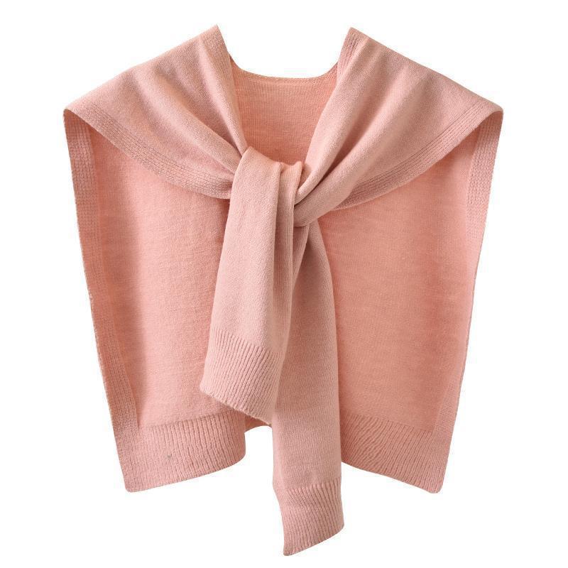 Core-spun Yarn Knitted Shawl Spring Autumn Outerwear Waistcoat