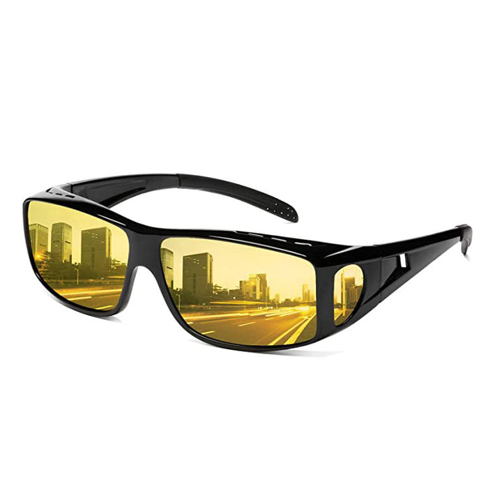 New Fashion Outdoor Myopia Set Of Glasses Night Vision Yellow Film