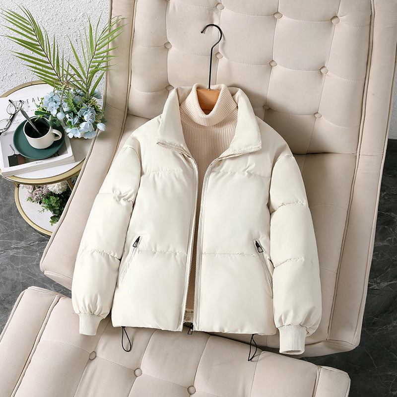 Thickened Cotton Clothing Cotton Coat Women's Korean-style Loose Lapel