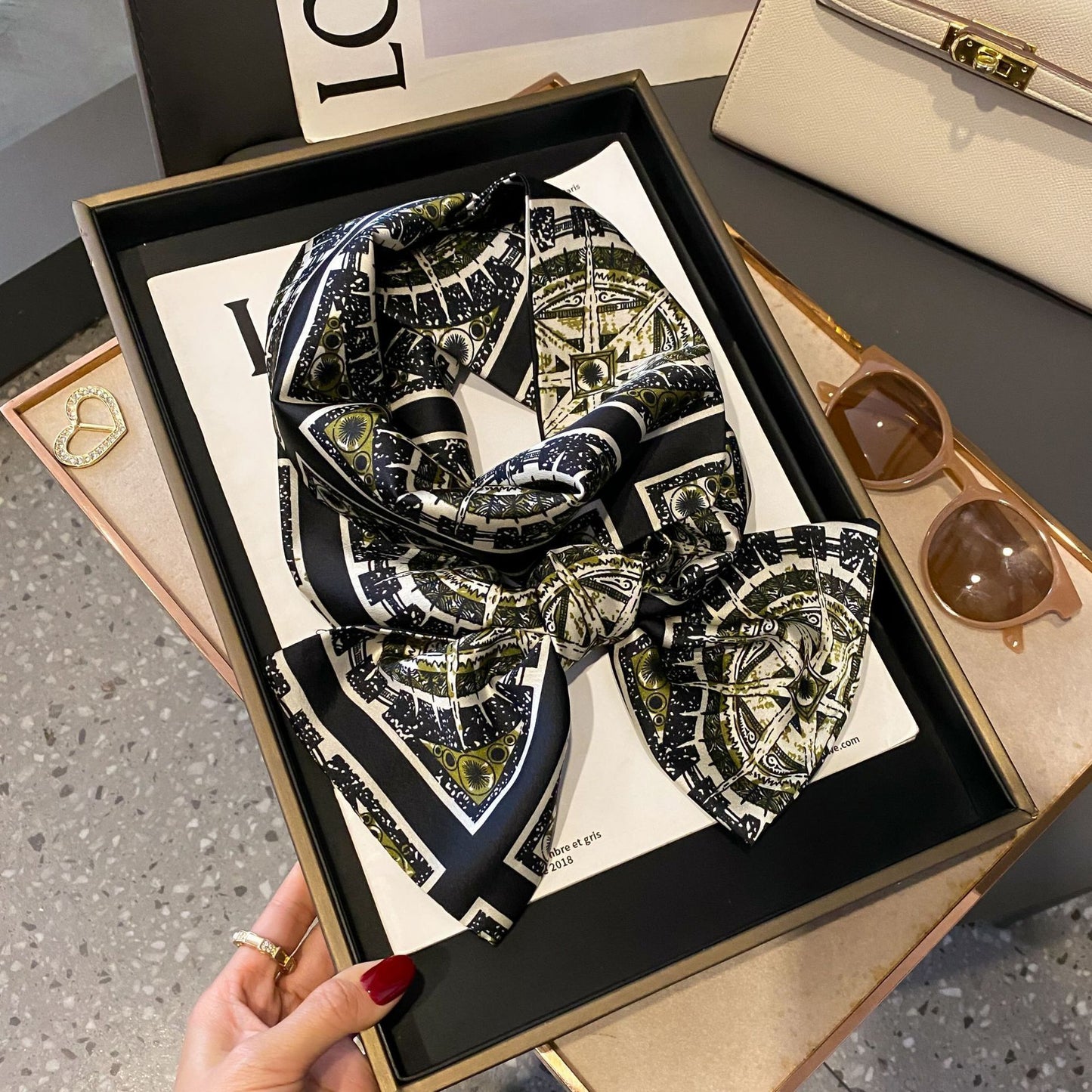 Fashion Silk High-grade Shawl Scarf