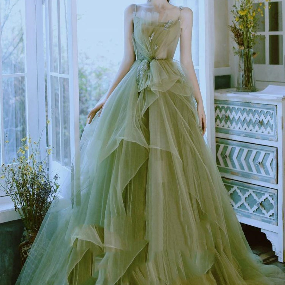Forest Style Green Dress