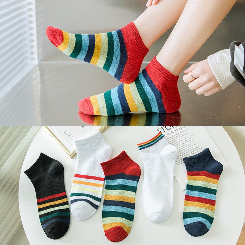 Women's Autumn And Winter Style Low-top Spring And Autumn Socks