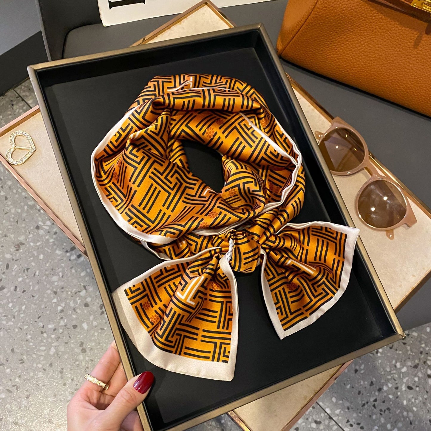 Fashion Silk High-grade Shawl Scarf