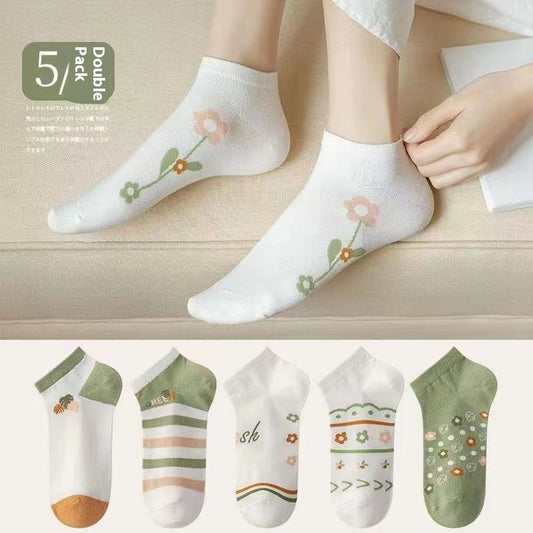Women's Autumn And Winter Style Low-top Spring And Autumn Socks