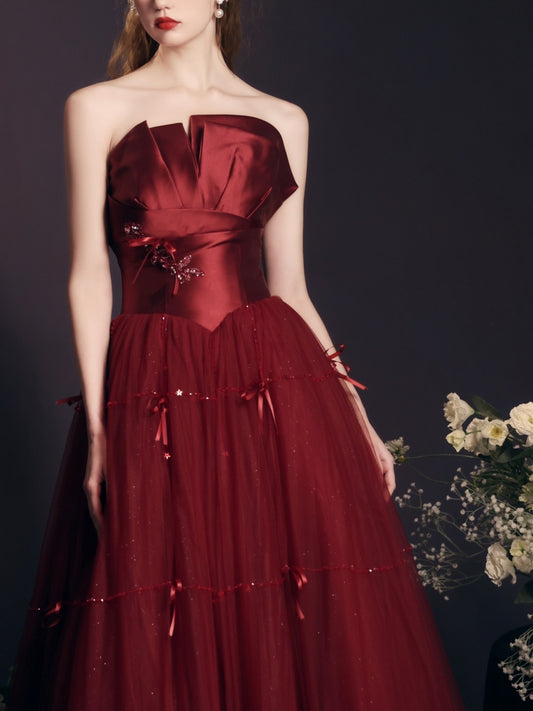 Luxury Red Evening Dress