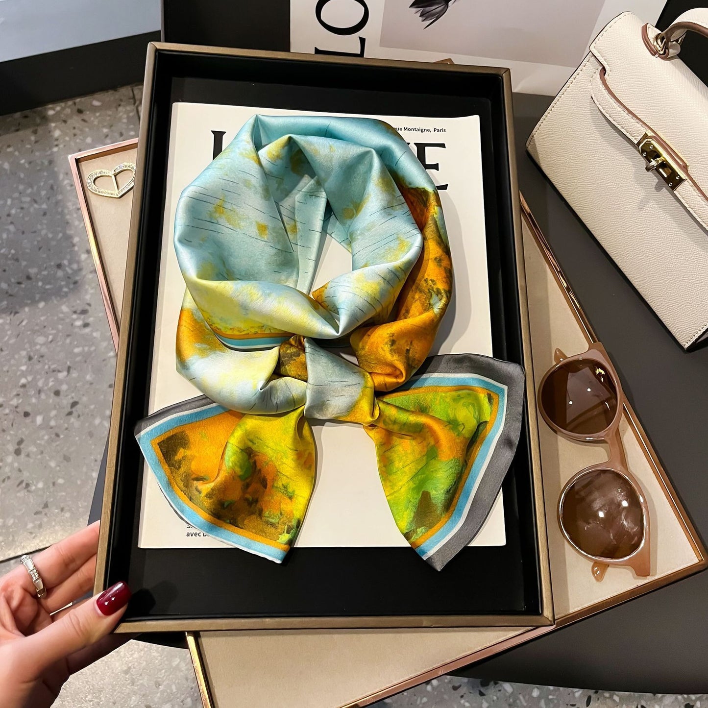 Fashion Silk High-grade Shawl Scarf