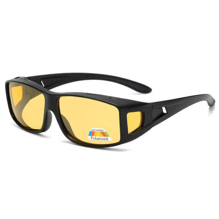 New Fashion Outdoor Myopia Set Of Glasses Night Vision Yellow Film