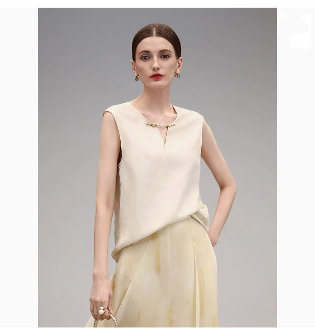 Gentle Irregular Swing Skirt Vacation Style