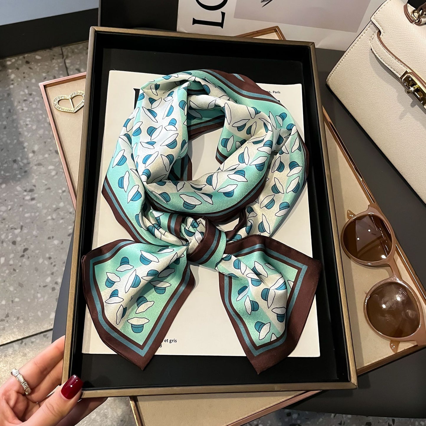 Fashion Silk High-grade Shawl Scarf