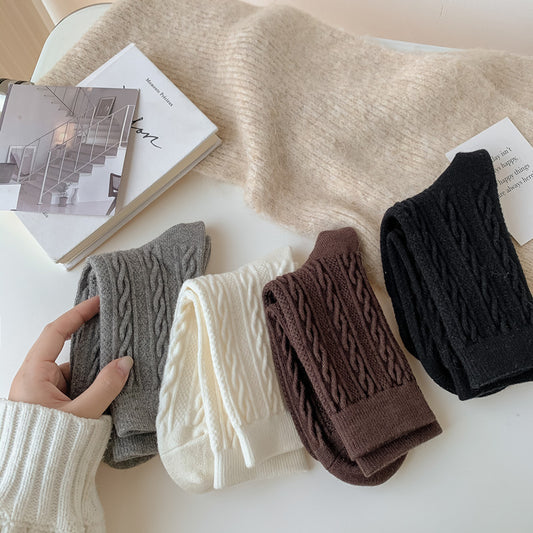 Women's Socks Japanese Style Knitting Twist