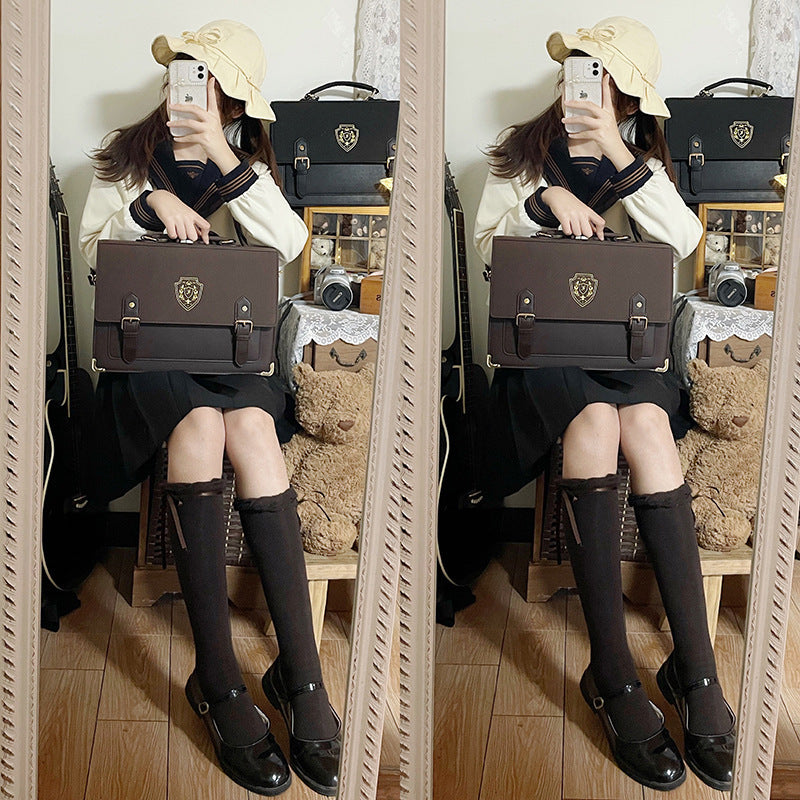 Uniform College Style One-shoulder Crossbody Portable Uniform Bag