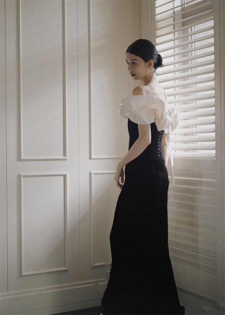 French Satin Bridal Dress