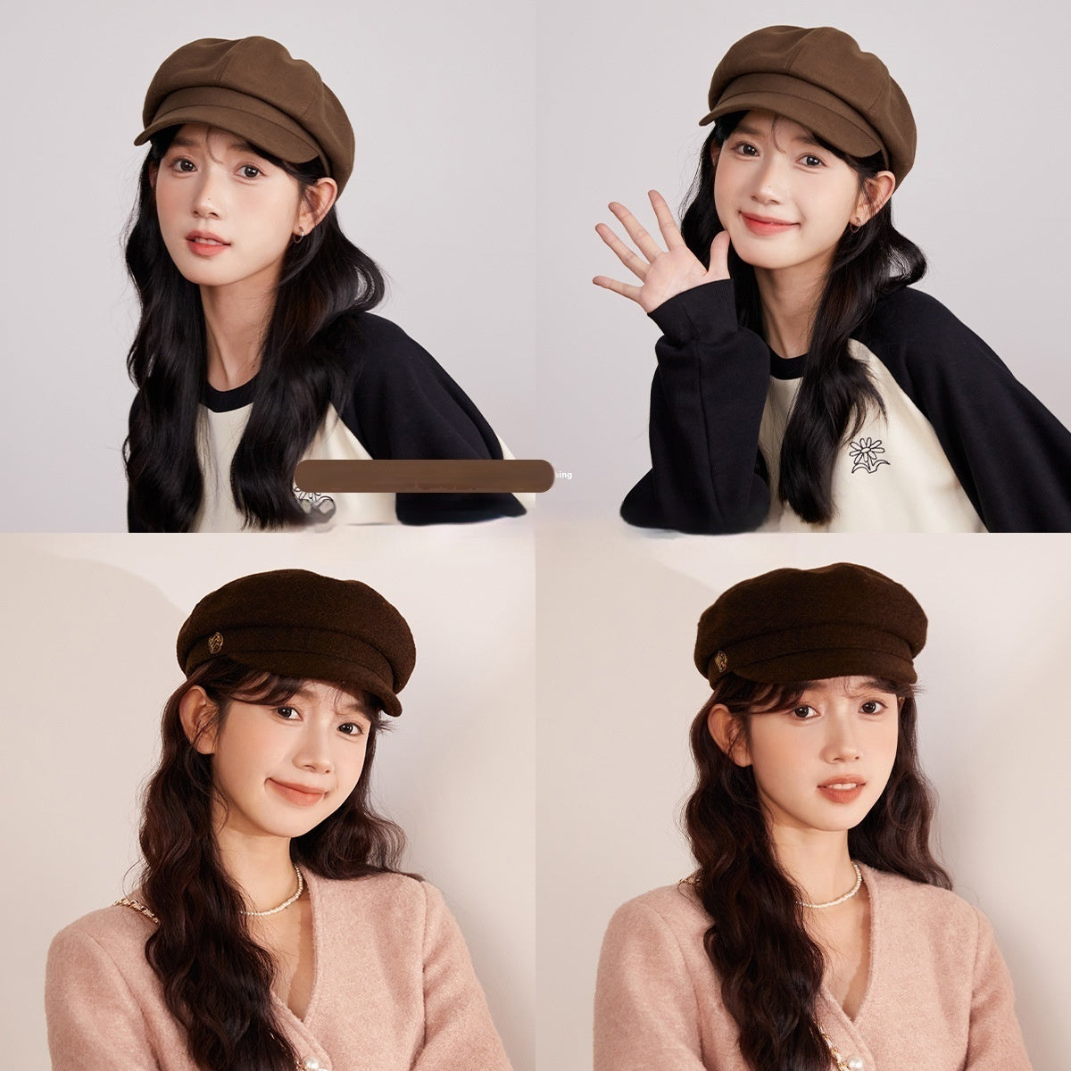Brown Beret Women's Retro Elegant Hat