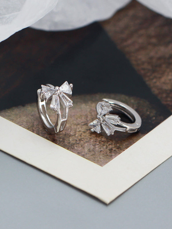 Women's Exquisite and Cute Bow Heart Shape Earrings