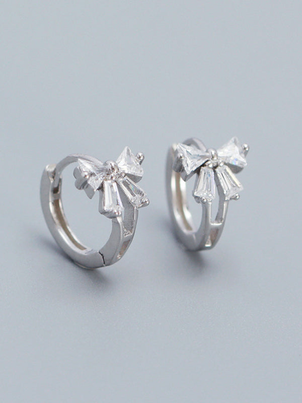 Women's Exquisite and Cute Bow Heart Shape Earrings