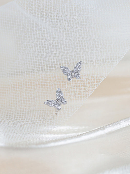 Butterfly Silver Earrings