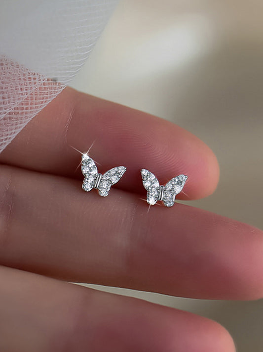 Butterfly Silver Earrings