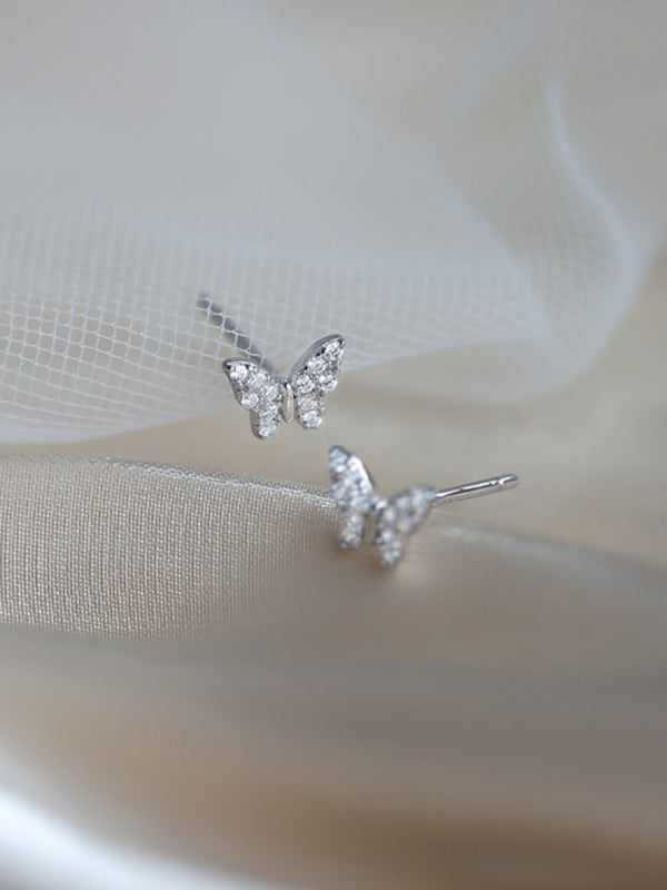 Butterfly Silver Earrings